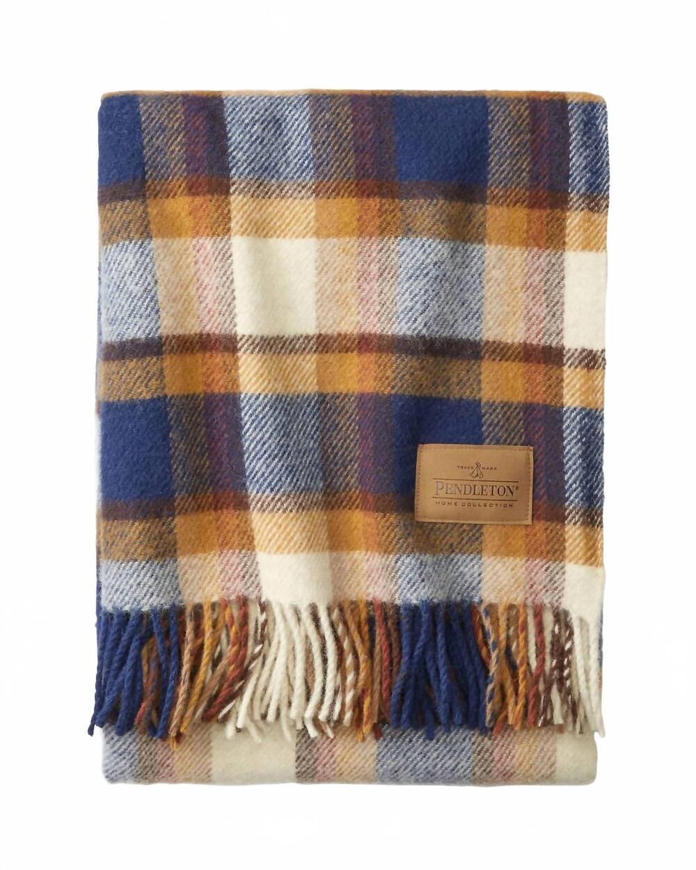 NEW PENDLETON motor robe throw with leather carrier in steens mountain